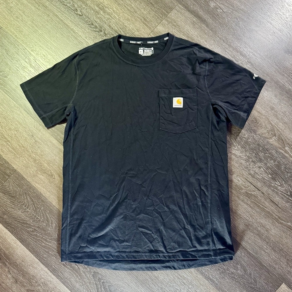 Carhartt Work In Progress Black Men's Short Sleeve Pocket T Shirt Medium
